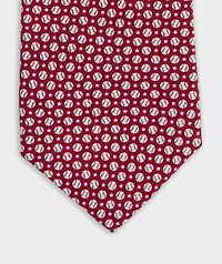 Boys' Baseball & Stars Silk Tie