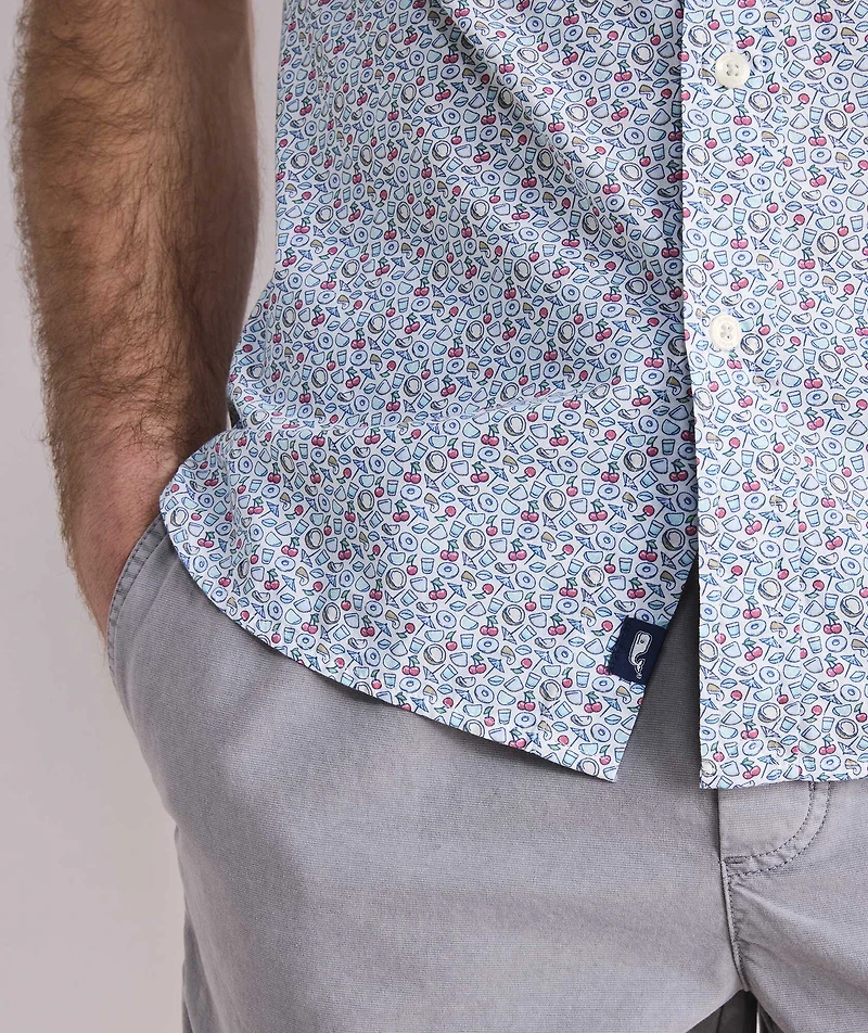 Painkiller Cotton Madras Short-Sleeve Shirt