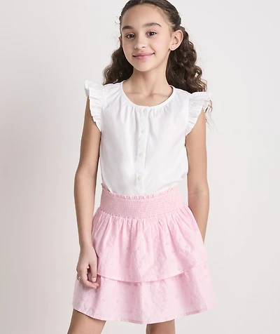 Girls' Evie Poplin Top