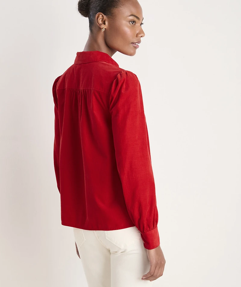 Corduroy Popover Shirt