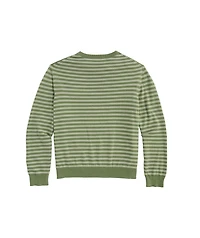 OUTLET Stripe Cotton Crewneck