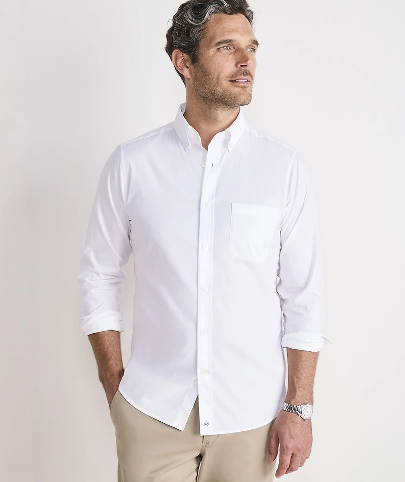 Breakwater Solid Performance Cotton Slim Fit Shirt