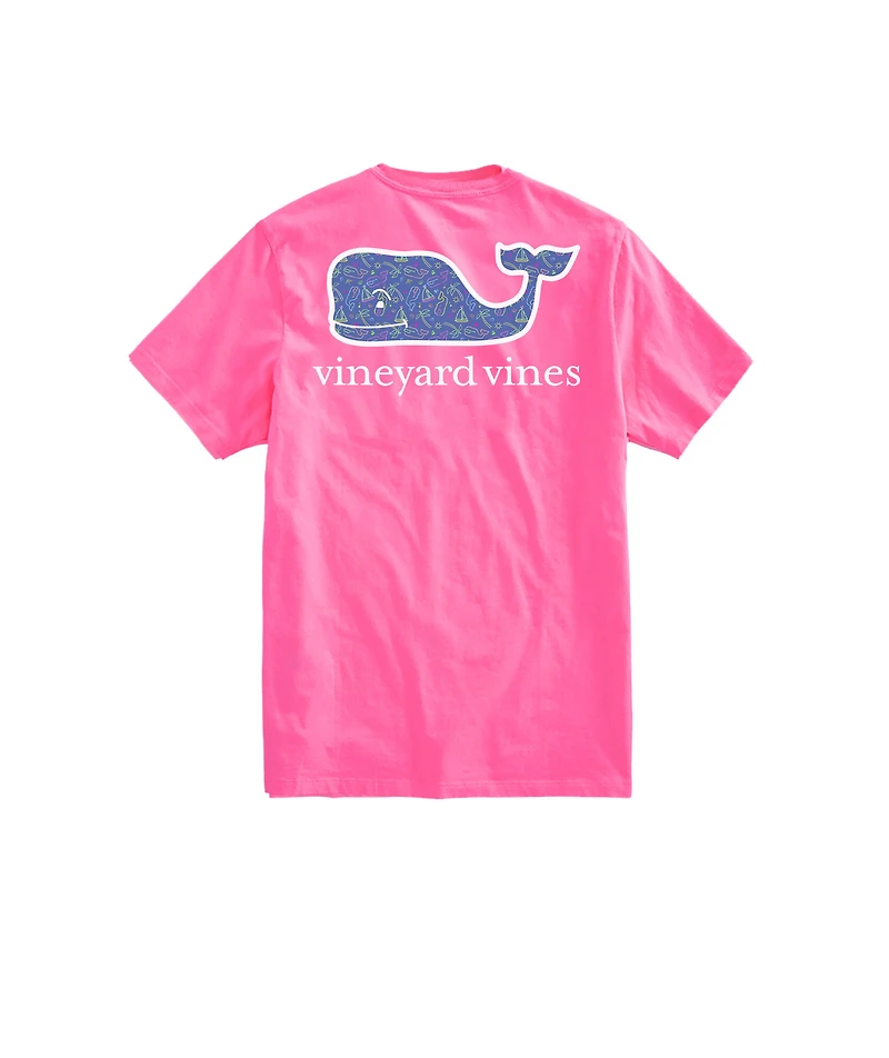 OUTLET Women's Good Vibes Whale Short-Sleeve Pocket Tee