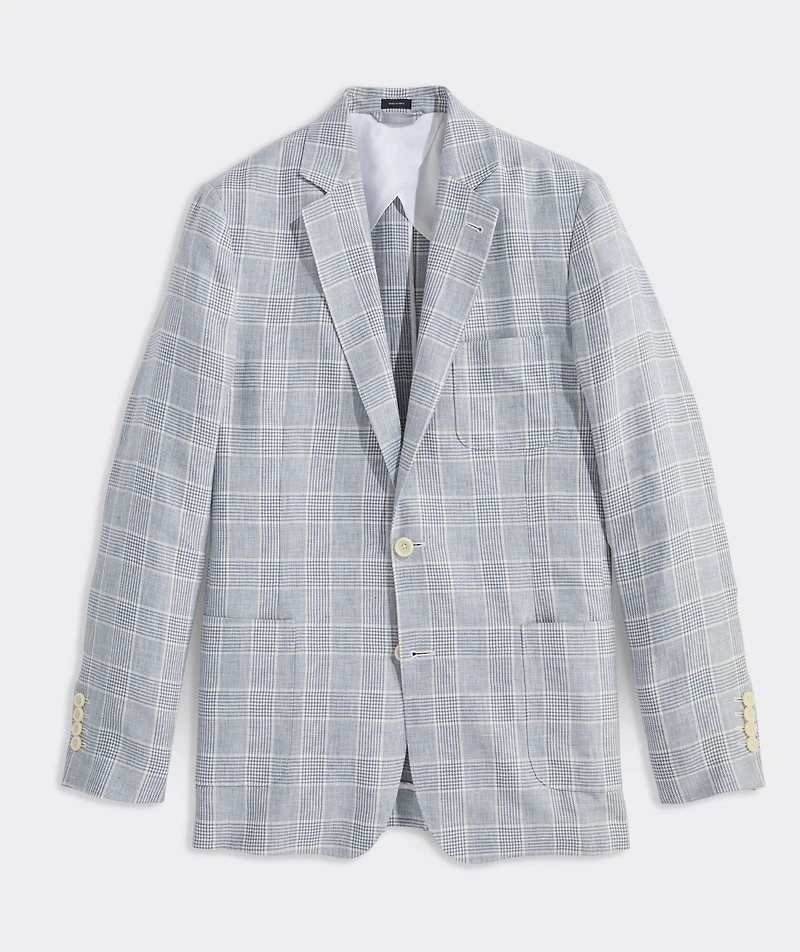 Helmsman Plaid Linen Blazer
