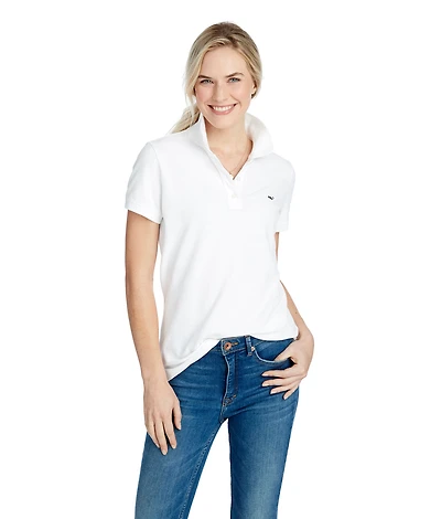 OUTLET Women's Short Sleeve Pique Polo