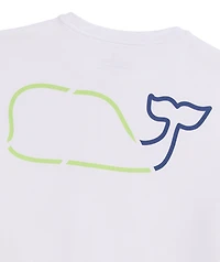 OUTLET Whale Outline Performance Long-Sleeve Tee