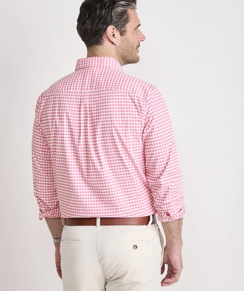 Skysail Gingham Performance Cotton Shirt