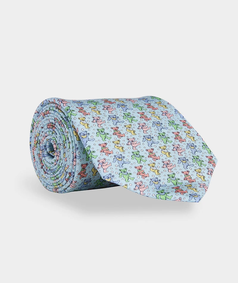 Grateful Dead x vineyard vines Dancing Bears Silk Tie