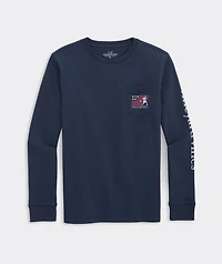 Boys' USA Lacrosse Long-Sleeve Pocket Tee