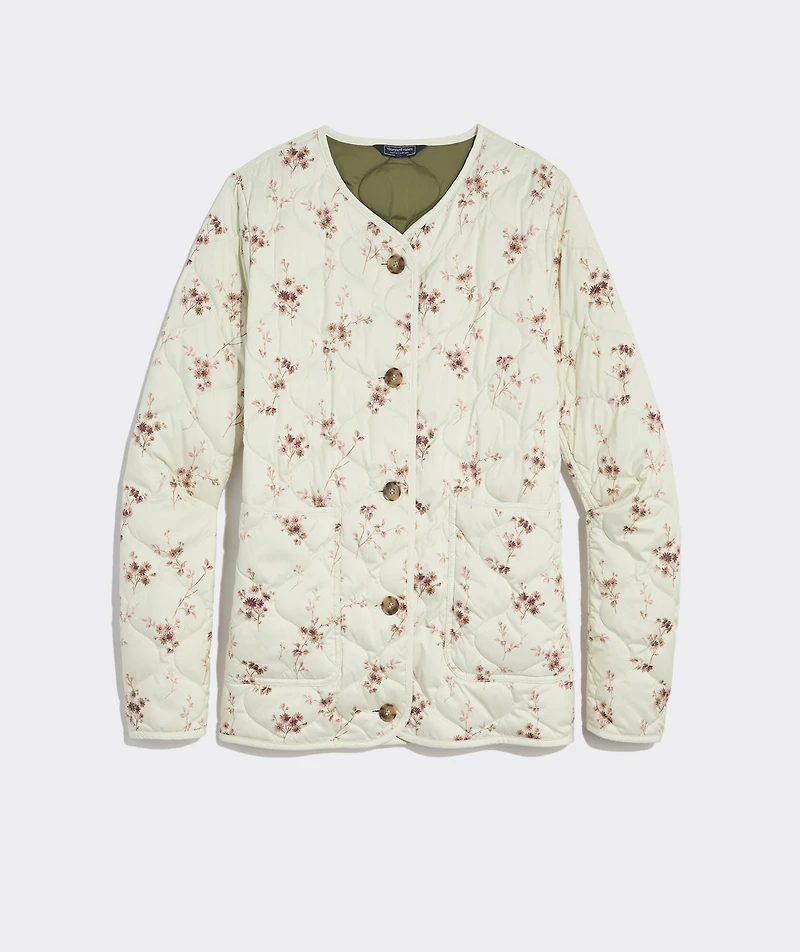Printed Quilted Field Jacket