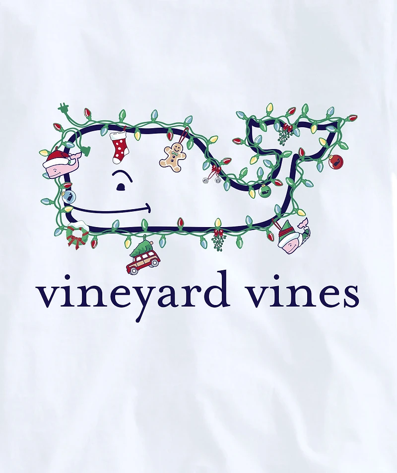 OUTLET Holiday Whales & Lights Whale Long-Sleeve Pocket Tee