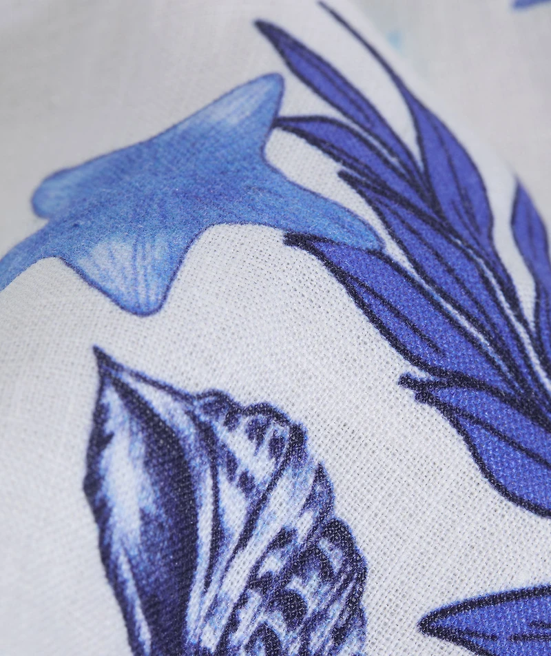 Printed Linen Blazer