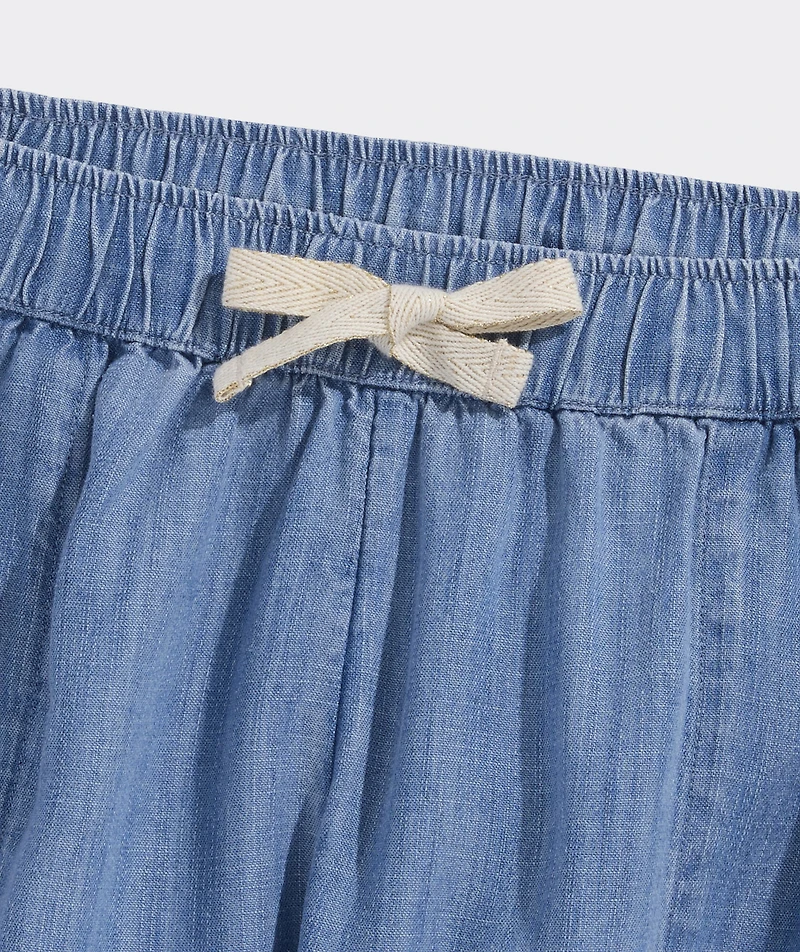 Girls’ Coastline Chambray Shorts
