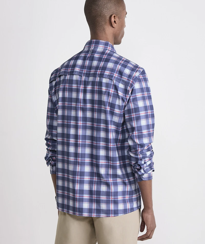 Markoe Plaid Performance Harbor Shirt