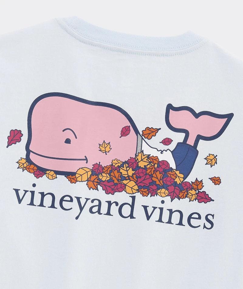 Boys' Leaf Pile Whale Short-Sleeve Pocket Tee