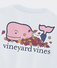 Boys' Leaf Pile Whale Short-Sleeve Pocket Tee