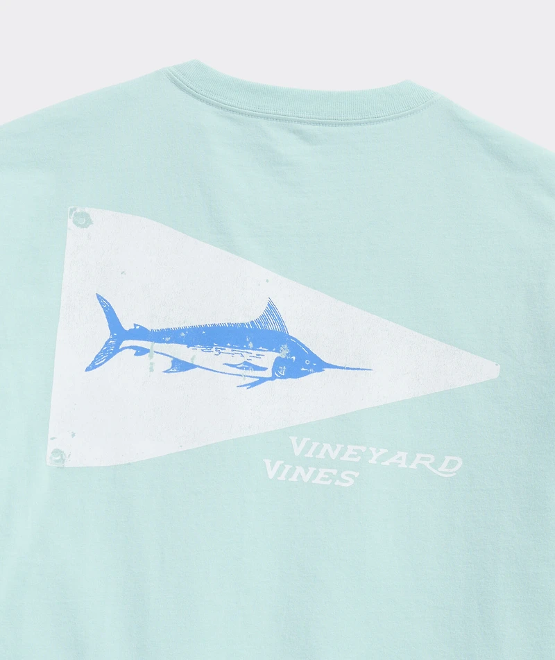 Marlin Release Flag Short-Sleeve Pocket Tee
