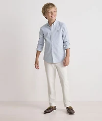 Boys' Wauwinet Tattersall Performance Cotton Shirt