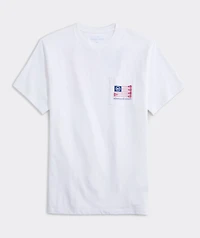 USA Lacrosse Flag Short-Sleeve Pocket Tee