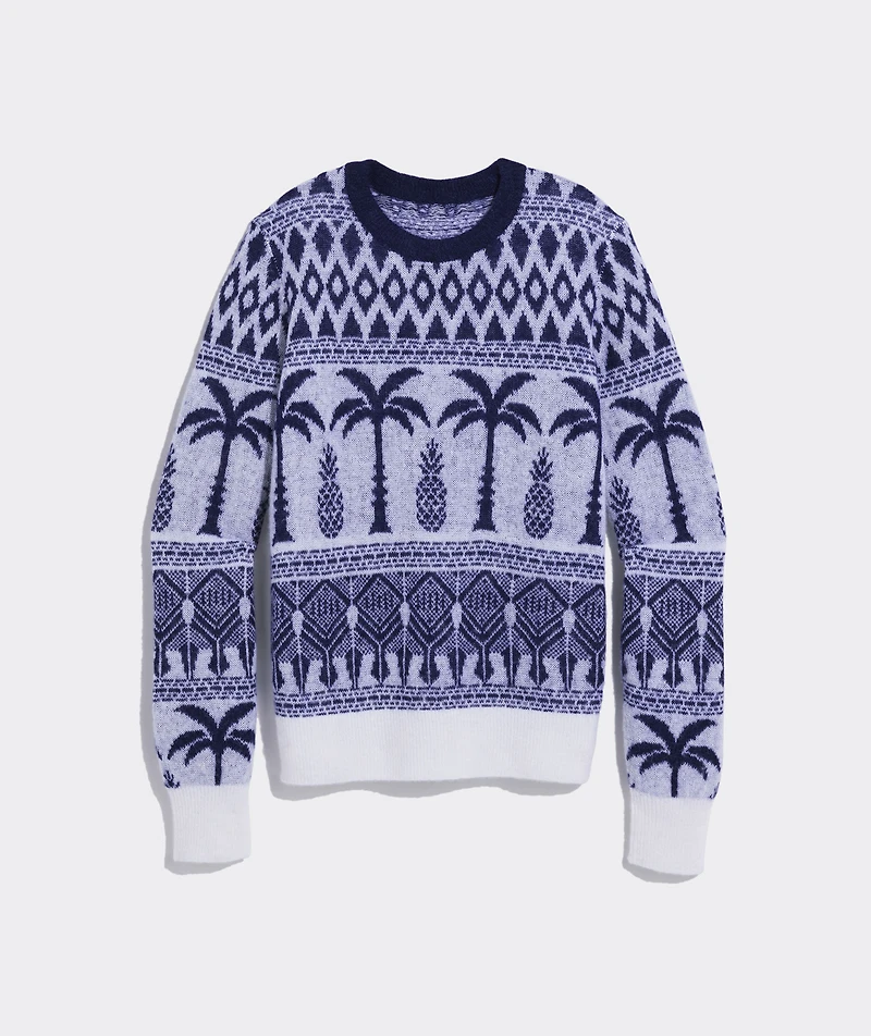 Piña Palm Tree Fair Isle Sweater