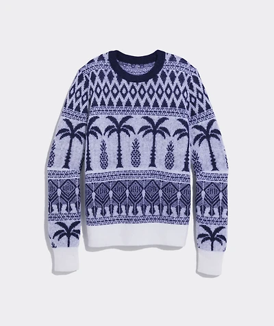 Piña Palm Tree Fair Isle Sweater