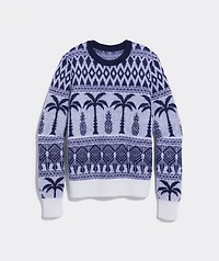 Piña Palm Tree Fair Isle Sweater
