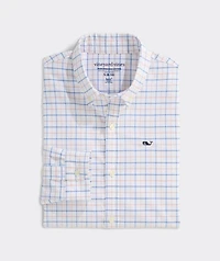 Boys' Moorings Tattersall Performance Cotton Shirt