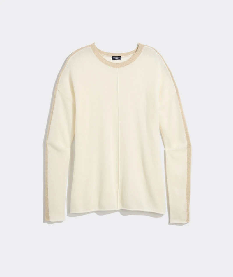 Seaspun Cashmere Colorblock Crewneck Sweater