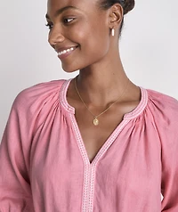 Linen Midi Cover-Up Dress