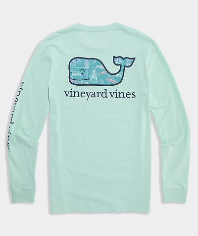 Keys Scenic Whale Long-Sleeve Pocket Tee