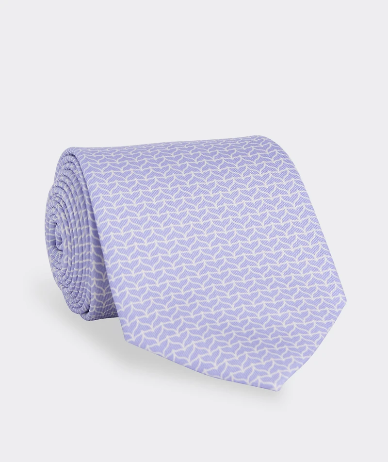 Whale Tail Geo Printed Tie