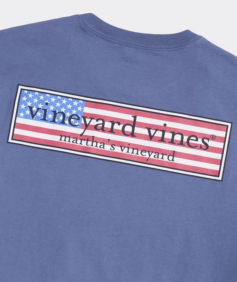 Classic USA Logo Box Short-Sleeve Pocket Tee