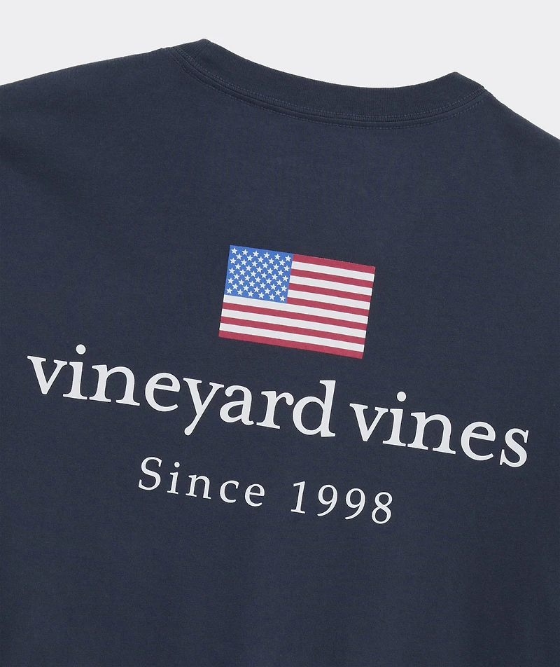 vineyard vines Americana Long-Sleeve Pocket Tee
