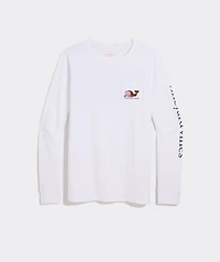 Whale Cornucopia Long-Sleeve Pocket Tee