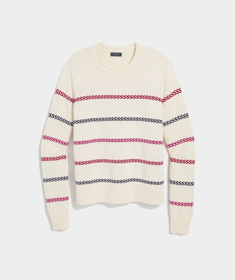 Katie Cotton Multi-Stripe Sweater