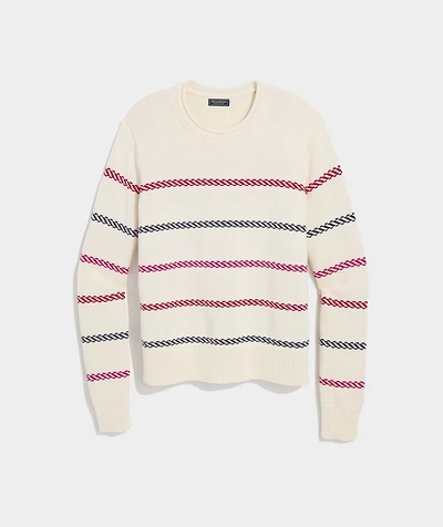 Katie Cotton Multi-Stripe Sweater