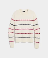 Katie Cotton Multi-Stripe Sweater