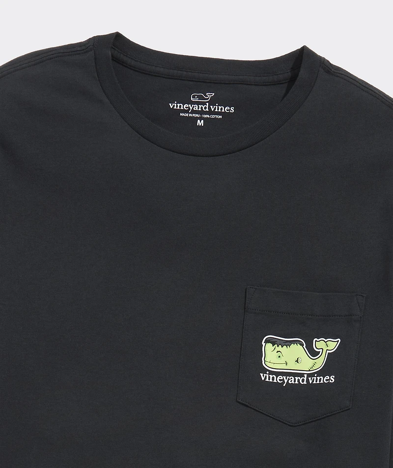 Franken-Whale Long-Sleeve Pocket Tee