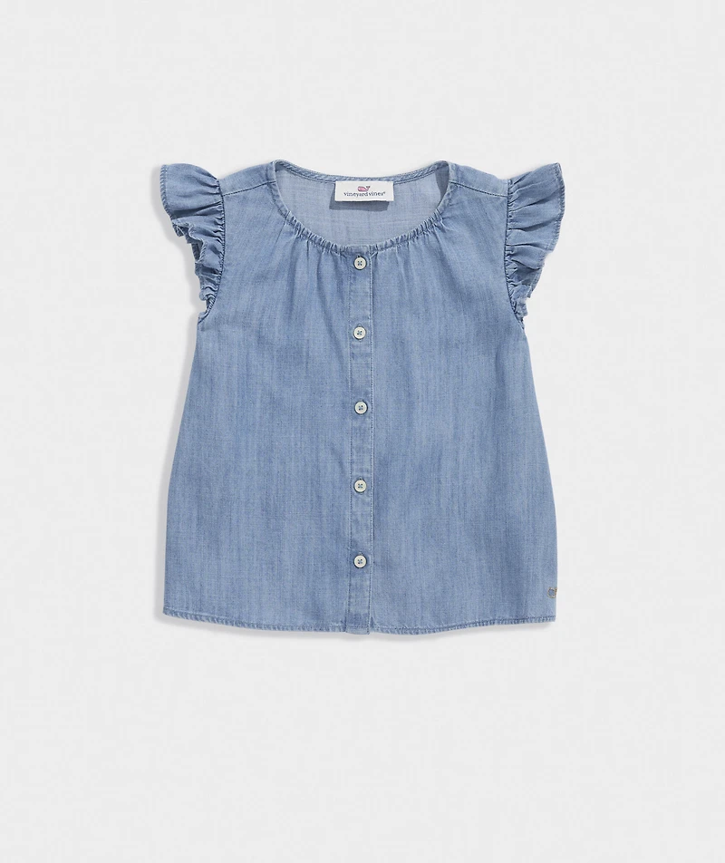 Girls' Evie Chambray Top