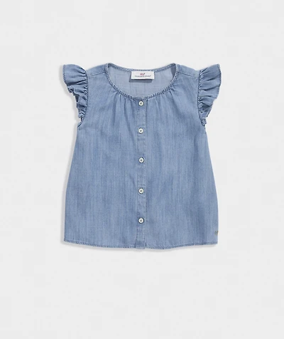 Girls' Evie Chambray Top