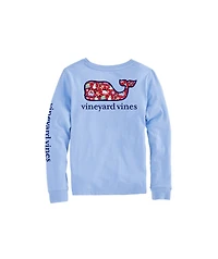 OUTLET Kids' Beach Holiday Whale Long-Sleeve Pocket Tee