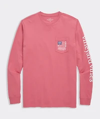 Head Of The Charles® Rowing Flag Long-Sleeve Pocket Tee