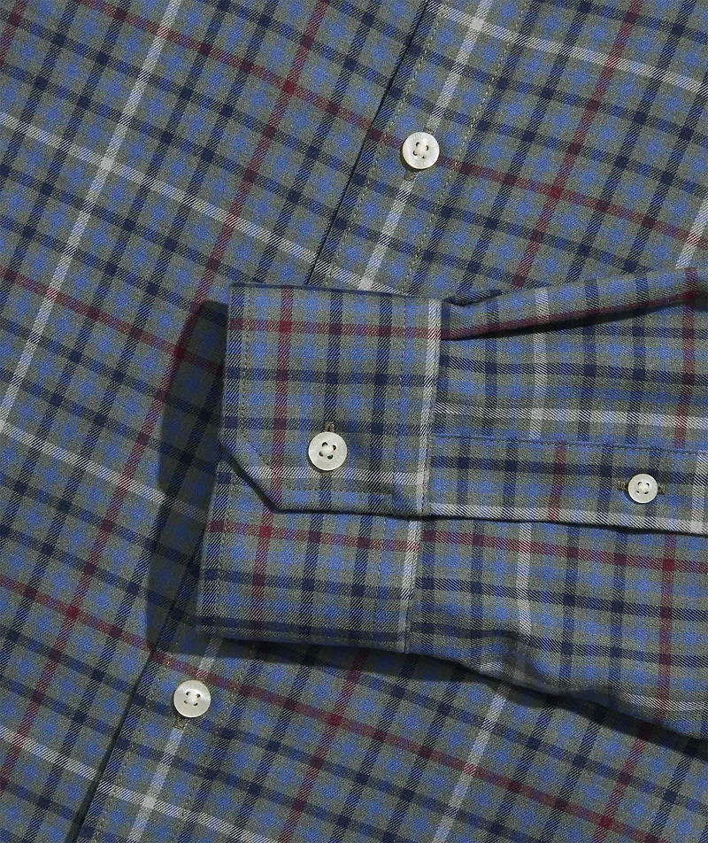 Performance Brushed Tech Twill Madaket Tattersall Shirt