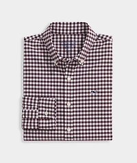 Boys' Skysail Gingham Performance Cotton Shirt