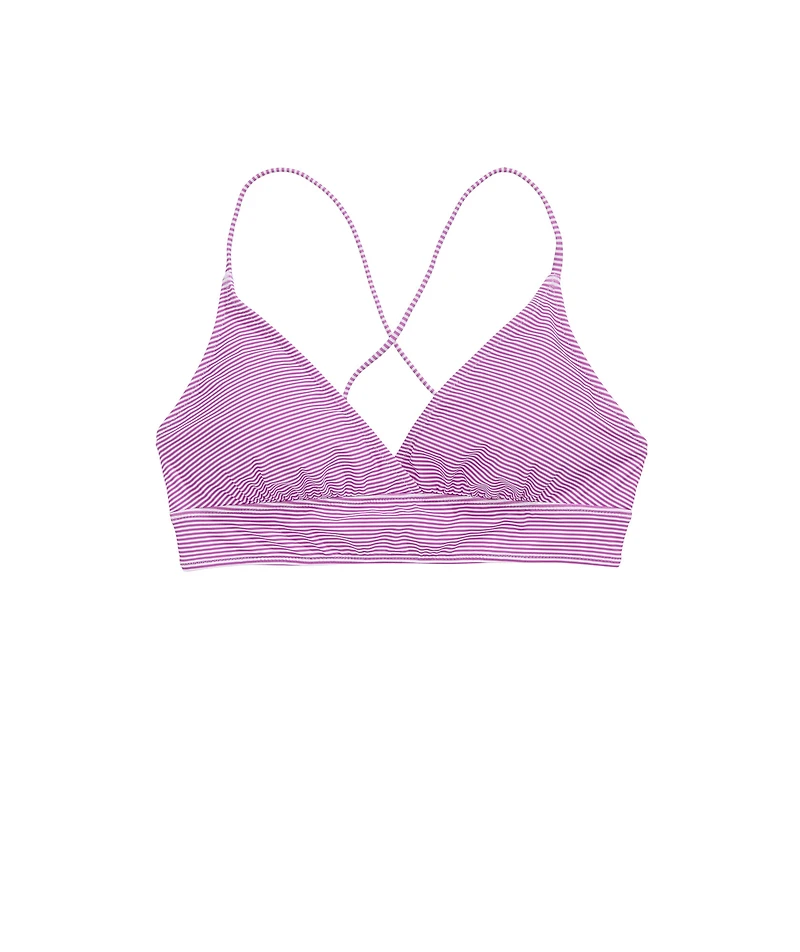OUTLET Women's Micro Stripe Bikini Top