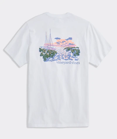 Palm Beach Scenic Short-Sleeve Pocket Tee