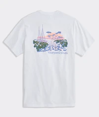 Palm Beach Scenic Short-Sleeve Pocket Tee