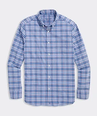 Plumeria Plaid Performance Cotton Shirt