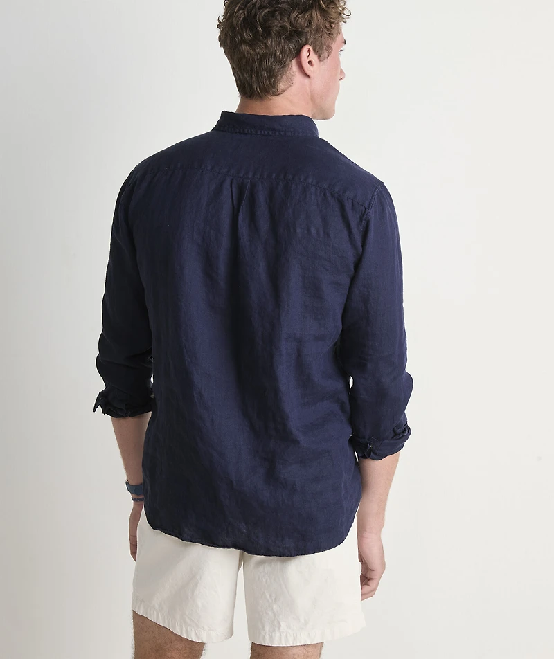 Surfside Solid Linen Shirt