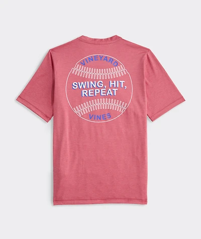 Boys' Swing Hit Repeat Short-Sleeve Harbor Sun Performance Tee